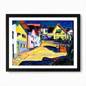 Wassily Kandinsky Street Scene By Person Art Print