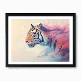 3D Tiger Art Print