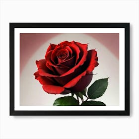 Red Rose Art Print