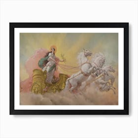 Jesus In Chariot Art Print