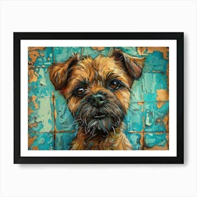 Border Terrier Fine Art Portrait 2 Art Print