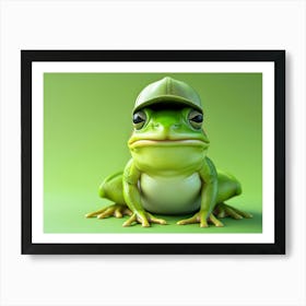 Frog With Hat 3 Art Print