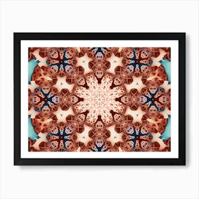 Solar Mandala Pattern And Texture Art Print