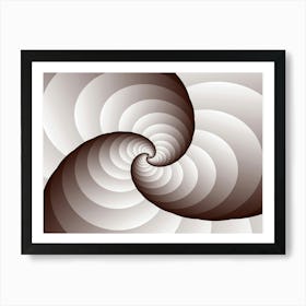 Spiral Pattern Background Art Print