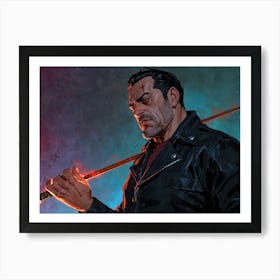 Man Holding A Sword 1 Art Print