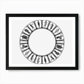 Circular Frame Art Print