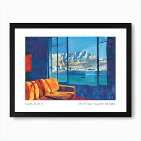 Cape Town From The Window Series Poster Painting 3 Art Print