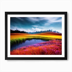 Colorful Field Art Print