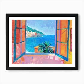 Cinque Terre From The Window View Painting 4 Art Print