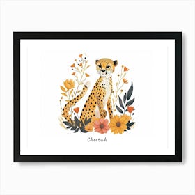 Little Floral Cheetah 5 Poster Póster