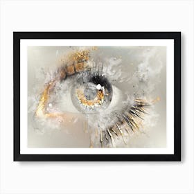 Eye Art Illustration In A Painting Style 07 Art Print