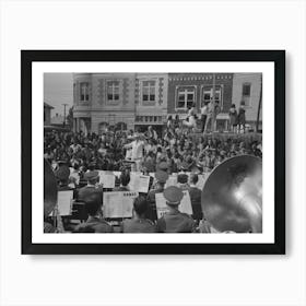 Band Concert, National Rice Festival, Crowley, Louisiana By Russell Lee Art Print