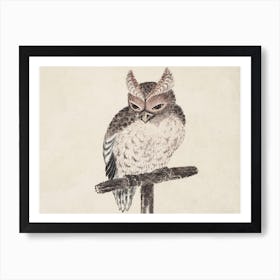 Owl, From Album Of Sketches, Katsushika Hokusai Art Print