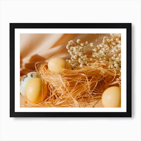 Easter Eggs In A Nest 7 Art Print