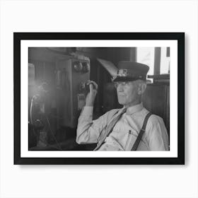 Station Master, Streetcar Terminal, Oklahoma City, Oklahoma By Russell Lee Art Print