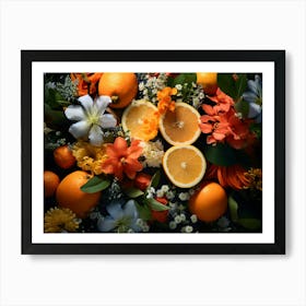 Flowers And Citrus 5 Art Print