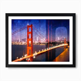 City Art Golden Gate Bridge Composing Art Print