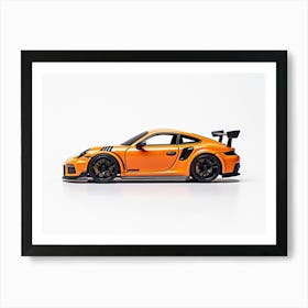 Toy Car Porsche 911 Gt3 Rs Orange Art Print