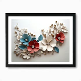 Paper Flower Wall Art 7 Art Print