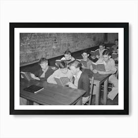 Students In Agricultural Class, High School, San Augustine, Texas By Russell Lee Art Print