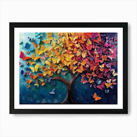 Butterfly Tree 18 Art Print