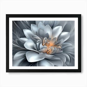 Fractal Flower Art Print