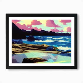 Beach Scene 1 Art Print