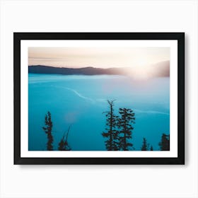 Sunrise Over Crater Lake Art Print