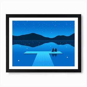 A Glassy Lake 2 Art Print