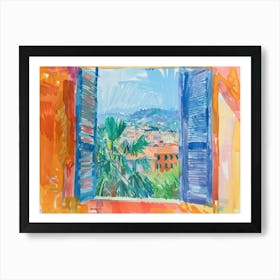 Genoa From The Window View Painting 1 Art Print