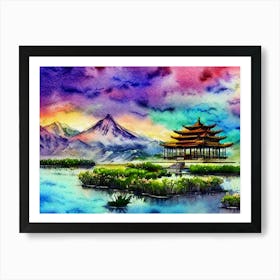 Pagoda Tranquility Art Print