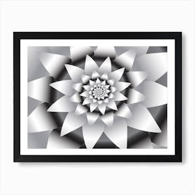 Abstract Modern Flower Design Background Wallpaper Art Print