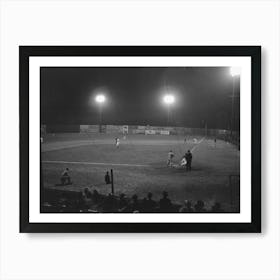 Night Baseball, Marshall, Texas By Russell Lee 1 Poster