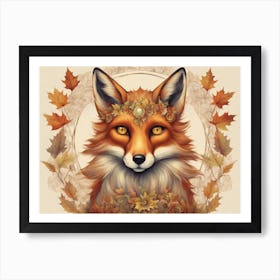 Autumn Mystical Fox 9 Art Print