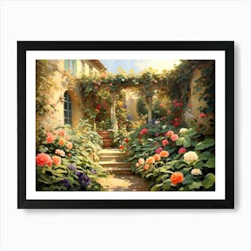 Garden In Bloom 1 Art Print