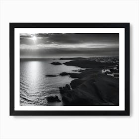 Sun Rises Over The Sea Art Print