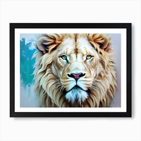 Lion Painting 99 Art Print
