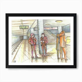 Berlin Metro Art Print