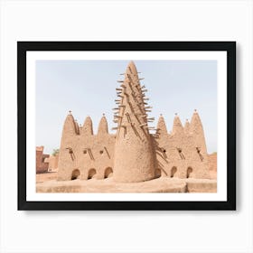 Mosque In Sudano Sahelian Architecture In Burkina Faso In West Africa Art Print