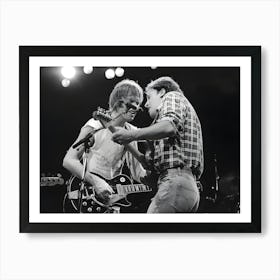 Neil Young And Bruce Springsteen In 1985 In New York City Art Print