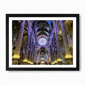 Cathedral Of Barcelona (Spain Series) 1 Art Print