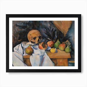 Still Life With Skull, Paul Cézanne Art Print