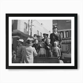 Watching The Parade Which Opened The San Angelo Fat Stock Show, San Angelo, Texas By Russell Lee Art Print