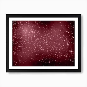 Rose Gold Shining Star Background Art Print