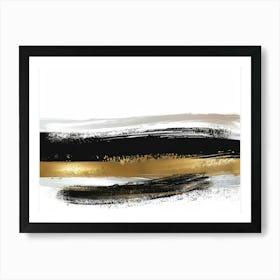 Gold And Black Canvas Print 59 Art Print