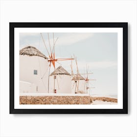 Greece Wheat Mill Art Print