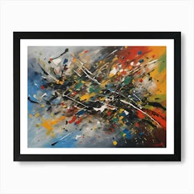 Homage To Pollock 1 Art Print