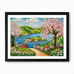 Cherry Blossoms Art Print