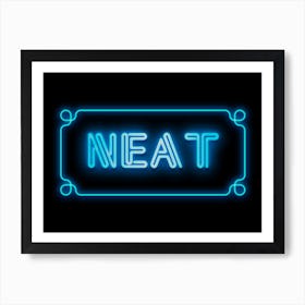 Neat, Neon, Bar Art Print Art Print