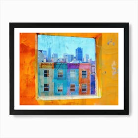 San Francisco From The Window View Painting 4 Art Print